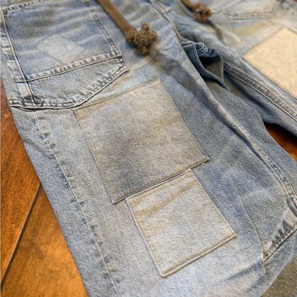 We The Free Moxie Pull-On Barrel Jeans- Truest Blue - Picture 9 of 10